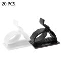 10/20Pcs Adjustable USB Cable Organizer Manager Cable Winder Management Protector Desktop Clip Car Wire Holder Mouse Keyboard. 