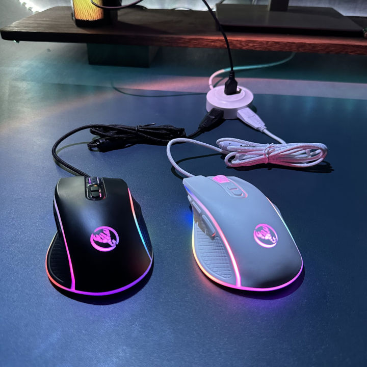 HXSJ%20Gaming%20Cable%20RGB%20Gaming%20Mouse%2012800DPI%20Gaming%20Mouse%208%20Key%20Macro%20Programming%20-%20Image%204