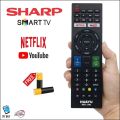 Sharp LED/LCD Smart TV Remote Controller L1346 & Free Batteries. 