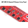 QTR-8RC 8 Channel Line Tracking IR Sensor Array Module  Line Track Follow Reflective Infrared Sensor for Arduino Smart Robot Car. 