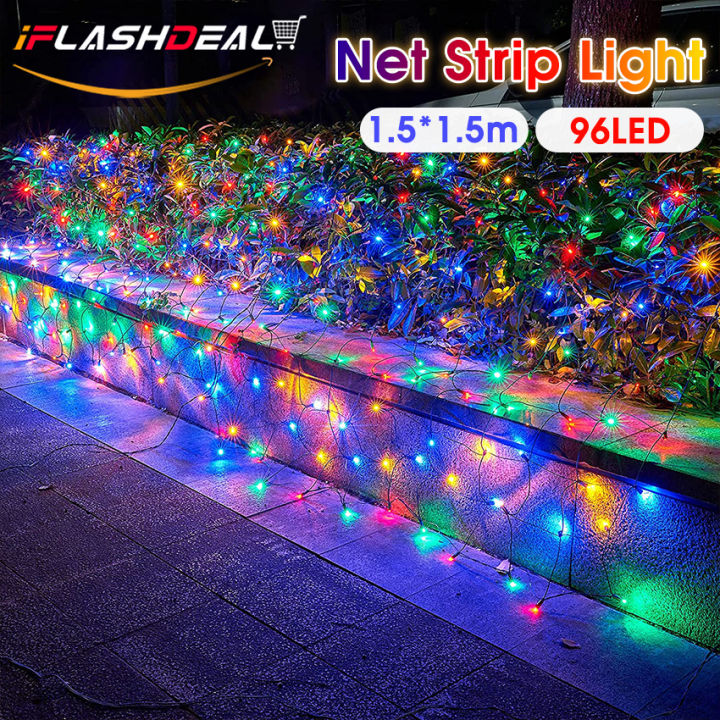 iFlashDeal%20String%20Lights%C2%A0Outdoor%20Christmas%20Net%20Lights%20LED%20Mesh%20String%20Light%20Connectable%20Light%20for%20Garden%20Tree%20Bushes%20For%20Holiday%20Wedding%20Party%20Decorations%20Bedroom%20Indoor%20Outdoor%20Decor%20-%20Image%202