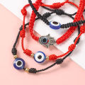 Lucky Blue Eye Turkish Evil Eye Bracelets for Women Men 7 Knots Handmade Braided Rope Red Bracelet Female Jewelry Gifts. 