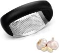 Garlic Press Squeezer - Garlic Presser Stainless Steel Garlic Ginger Rocker/Crusher/Chopper/Squeezer with Ergonomic Handle - Garlic Cutting Mince Tool Cutter for Home/Kitchen/Outdoor. 