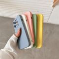 with LOGO Soft Silicon Microfiber Cloth Back Phone Case Cover for iPhone 16 15 Pro Max 14 13 12 11 XR X 7 8 Plus + XS Mini. 