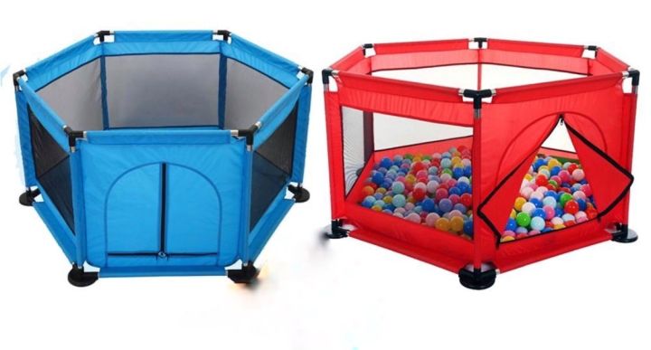 Hexagon Baby Kid Playpen Play Yard Guard Rail | INeedz LB0495