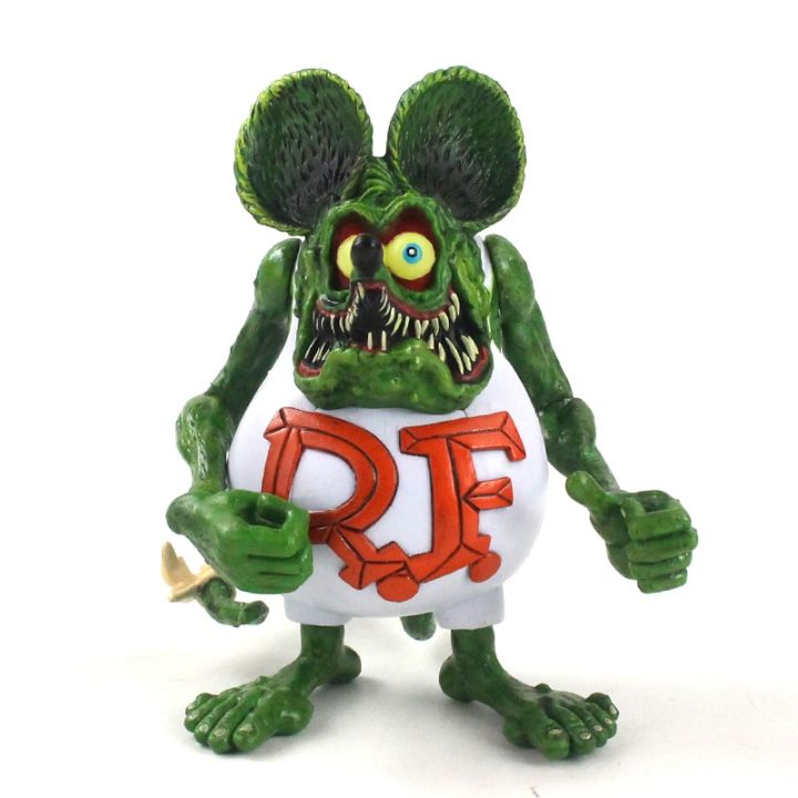 【DIV MALL】12cm 3Styles Rat Fink Action Figures Joints Movable Ed Roth ...