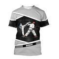 Japan Training T-shirt Men's 3d Karate Printed Tee Tops Oversized Short-sleeved High-quality Sportswear Men Quick-drying T Shirt. 