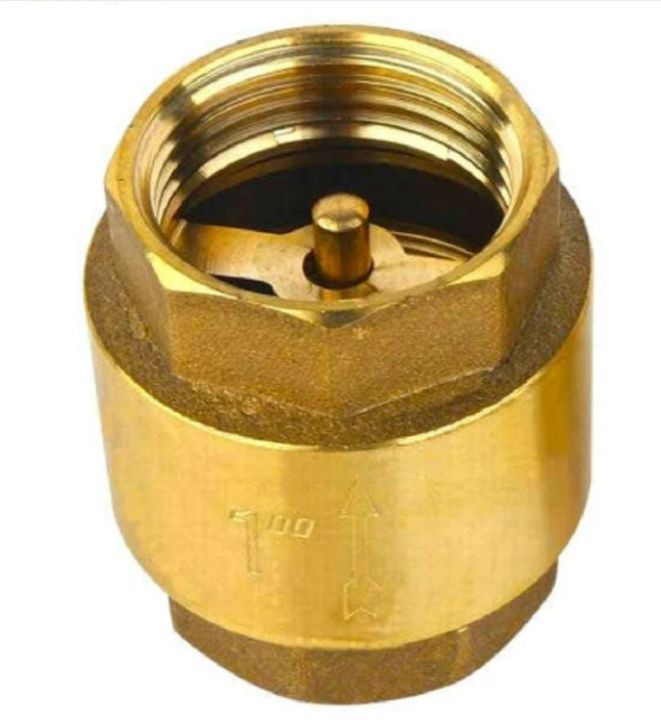 Brass Multi Check Valve 1" Check Valve Non-Reversible Valve Heavy Brass Valve