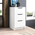 VTEC FURNITURE Modern 3 Drawer Bedside Cupboard. 