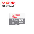 SanDisk Ultra 32GB /64GB/128GB /256GB microSDHC UHS-I Card with Adapter, Silver, Standard Packaging (SDSQUNC-032G-GN6MA). 