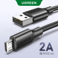 UGREEN 2A Micro USB Cable, USB 2.0 Data Sync & Charging Cord for Samsung Nokia Huawei Oppo Vivo Xiaomi HTC Blackberry Android Phones Tablets. 