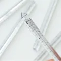 Panda Online 1PCS Transparent Triangle Ruler Cute 15cm Paint Drawing Measuring Ruler For Artists Designers Student Stationery. 