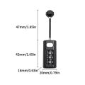 3 Digit Coded Lock Small Locks Resettable Padlock Luggage Locks For Toolbox Travel Bag Cupboard Backpack Black. 