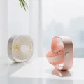 USB Mini Desktop Natural Fan Portable 3 Speed Adjustable 360 Degree Rotating Fan Five-leaf Fan Less Noise Light Weight Portable For Office Household Traveling. 