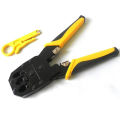 3 in 1 Modular Crimping Tool for RJ45 RJ12 RJ11 UTP CAT5e Cat6e Networking Cable, LAN Cutter 8P 6P 4P All in One, Mini Punch Down Cutter Stripper network cable crimping plier. 