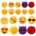 SF 20cm Random 1PC Soft Emoji Yellow Round Cushion Emoticon Stuffed Plush Toy Pillow Birthyday Gift #431859. 