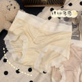 Chen Zhiyou Cream Skin Feeling Soft Glutinous Underwear Women's Big Elastic Mid-Waist Hip Bag Simple Purified Cotton Crotch Cloud Briefs. 