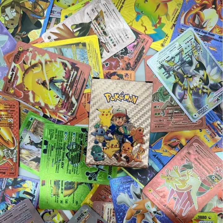 pokemon%20cards%20golden%202023%20Pokemon%20Cards%20Metal%20Gold%20Silver%20Vmax%20GX%20Card%20Box%20Mewtwo%20Pikachu%20Rare%20Collection%20Battle%20Trainer%20Card%20Children%20Toys%20GiftParty%20Games%20Crafts%20-%20Image%203