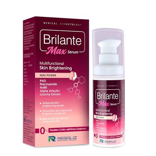 Regaliz Brilante Max Serum | Multifunctional Skin Brightening & Radiance Booster | Targets Dark Spots, Uneven Skin Tone, and Dullness | 30ml (FROM INDIA)