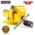 Bench vice 8" rotatable swivel base bench vise UYUS brand TOB008. 