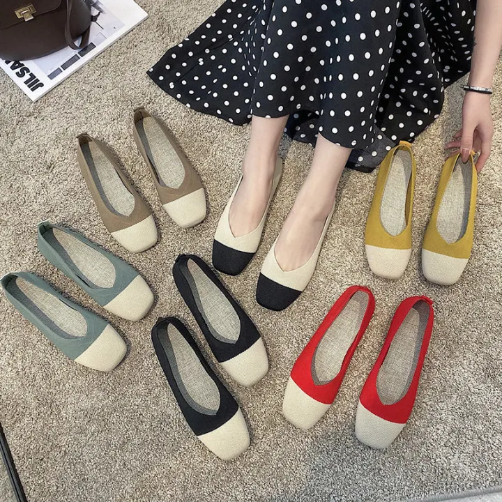 Women's%20Flat%20Shoes%20Internet%20Hot%20Shoes%20Peas%20Shoes2023Spring%20and%20Summer%20Breathable%20Soft%20Bottom%20Ballet%20Grandma%20Shoes%20All-Matching%20Lazybones'%20Shoes%20-%20Image%207