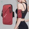 Phone Armband Bag Wrist Pouch Sports Arm Bag for Running Walking Jogging Red. 