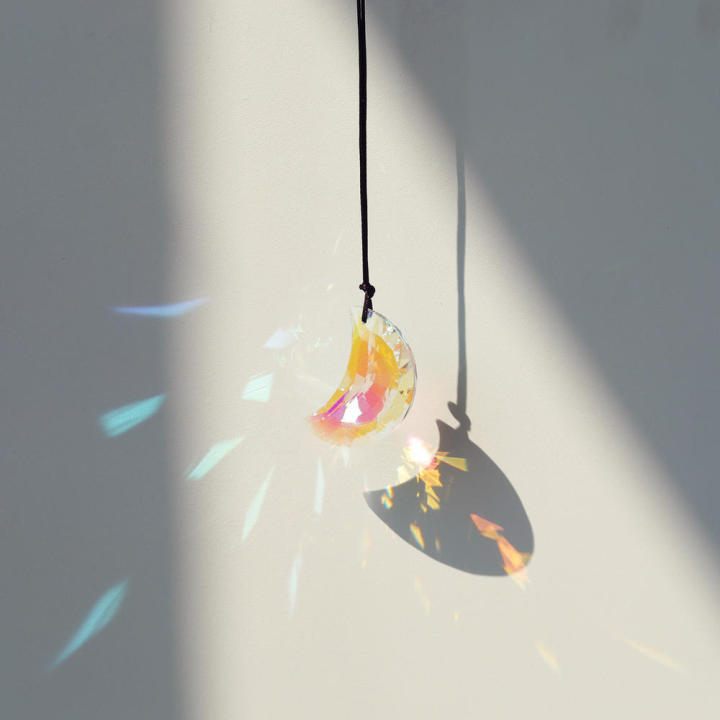 Glass   Prism Dazzling Faceted Sparkling Suncatcher Colorful Handcrafted Rainbow Maker for Garden Accessory Home Decorating Light Catching Gift Item Sunlight Dispersion