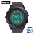 Piaoma Mens Digital Watches Army Military World Time Alarm Sport Stopwatch For Male Waterproof 50M Wristwatch. 