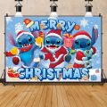 spiderman birthday decorations Disney Lilo Stitch Party Backdrops Children's Happy Birthday Decoration Photographic Background Decorations Kids Decor BannerBalloons. 