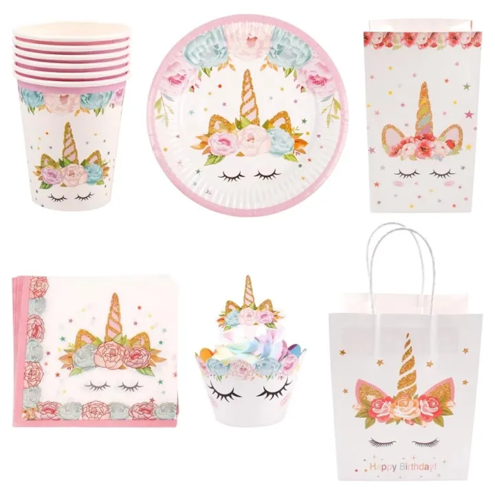 Unicorn%20Birthday%20Party%20Decoration%20Unicorn%20Tableware%20Paper%20Plates%20Cups%20Napkins%20Toys%20For%20Kids%20Birthday%20Party%20Baby%20Shower%20Girl%20-%20Image%205