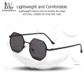 LouisWill Women Sunglasses Fashion Sunglasses Eyes Protection Sunglasses Ladies Sunglasses Irregular Polygons Glasses Female Eyewear Light Transmission Sun Glasses for Women. 
