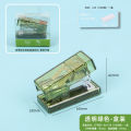【HOT】 Mini Stapler Transparent Metal Stapler Set With 1000Pcs 24/6 Staples Binding Tools Cute Stationery School Office Supplies. 