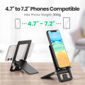 UGREEN Cell Phone Stand for Desk Adjustable Phone Holder Dock Compatible for iPhone 12 11 Pro Max XS XR 8 Plus 6 7 6S Smartphone, Samsung Galaxy Note20 S20 Ultra S10, Foldable and Portable. 