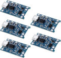 [5PCS] TP4056 Charging Module with Battery Protection 18650 BMS 5V Micro USB 1A Charge Board for 18650. 