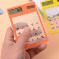 Kawaii Cute Creative Home Office Supplies Gift Calculating Ultra slim Student Stationery Electronic Scientific Calculator Calculadoras Touch Screen Calculator Transparent Solar Calculatrice. 