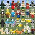 【New Arrivals】Compatible with LEGO Minecraft Minifigures Looters Ancient Guardians Gloopers Skeletons Building Blocks Assembly Toys. 