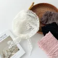 Triangle Lace Face Hair Head Wrap Scarf Women Accessories Neck Decoration Neckwear Handkerchief Headband Shawl Scarves White INS. 