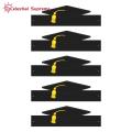 Elastic Ribbed Hat 5 Pcs Graduation Party Doctor Hats Uni Disposable 3d Design Adjustable Size for Bachelor Master Ceremony Perfect Photo Prop for Academic Cap Disposable Hats. 