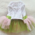 【Atoztide Store】pet Daisy Flower gauze tutu skirt puppy cat bowknot princess clothes. 