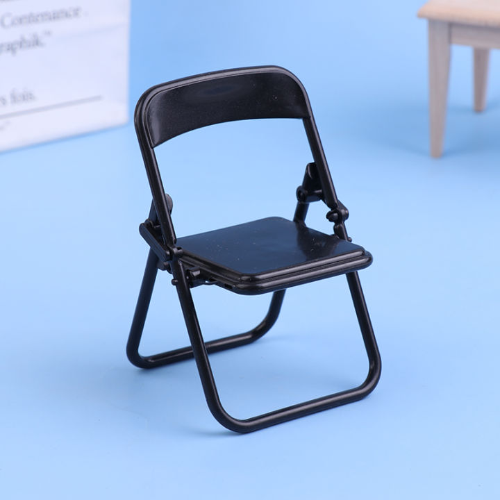 Mini Chair 1:12 Dollhouse Miniature Chair Folding Chair Armchair House Decor Toy