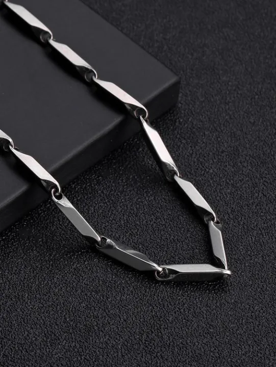 Fashion%20Frill%20Men's%20Double%20Coated%20Popular%20Stainless%20Steel%20Silver%20Chain%20For%20Men%20Boys%20Girls%20Stylish%20Necklaces%20Silver%20Chain%20Anniversary%20Love%20Gift%20For%20Husband%20Unisex%20Chains%20-%20Image%202