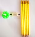 Pencil pack with Eraser & Sharpener/Cutter For School/Preschool Kids. 