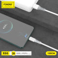 Foneng X66 PD Data Cable 1M, 20W Quick Charging - Type-C to Lightning (iPhone) - Durable and Efficient Charging Solution. 