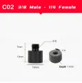 【KAMDSS015】3/8" male to adapter for Tripod Arm Photography. 