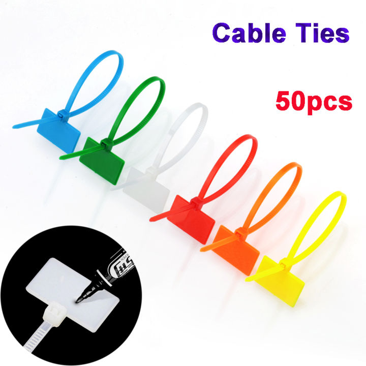 4X150mm%2050pcs%20Zip%20Plastic%20Self-locking%20Nylon%20Cable%20Winder%20Labels%20Wire%20Ties%20Tag%20tools%20-%20Image%204