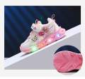 Disney Girls LED Light Shoes Sneakers Frozen Elsa Princess Babie. 