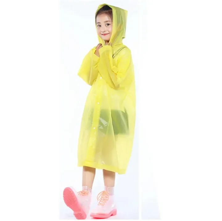 Kids%20Boy%20Girl%20See%20Through%20EVA%20Raincoat%20Long%20Hooded%20Rain%20Cover%20Outdoor%20Rainwear%20-%20Image%207