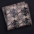 Handkerchief Smooth Striped Paisley Floral Pattern Pocket Square. 