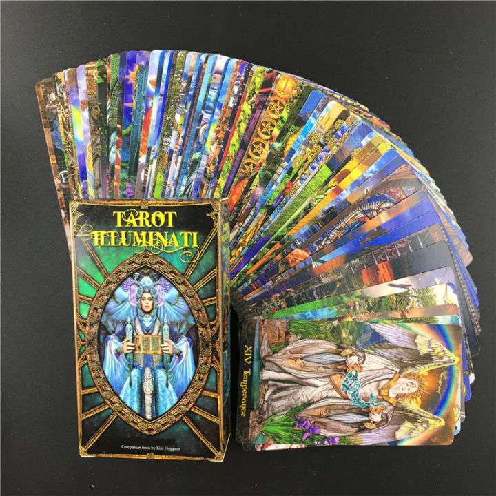 【Wildfolk Studio】New Oracle Card Tarot Illuminati Kit English Version Divination Collection Card Game Family Board Game