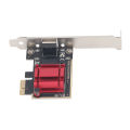 2.5G PCIe Network Adapter RJ45 Interface PCI Express Gigabit Ethernet Card Professional Aluminium Alloy for Desktop Computer. 